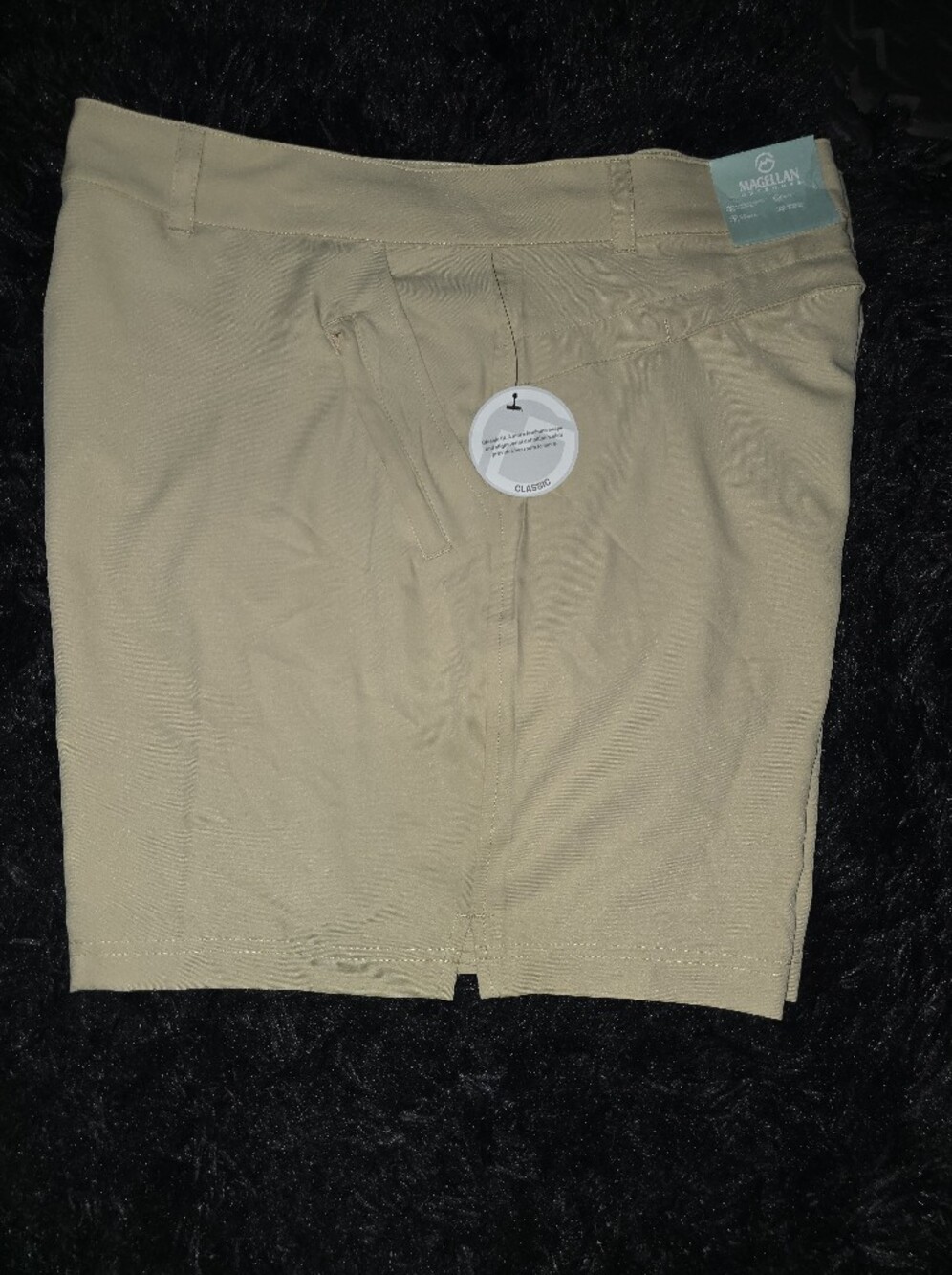 NWT Magellan Outdoors Women's 2X Tan Flat Front Falcon Lake Fishing Shorts